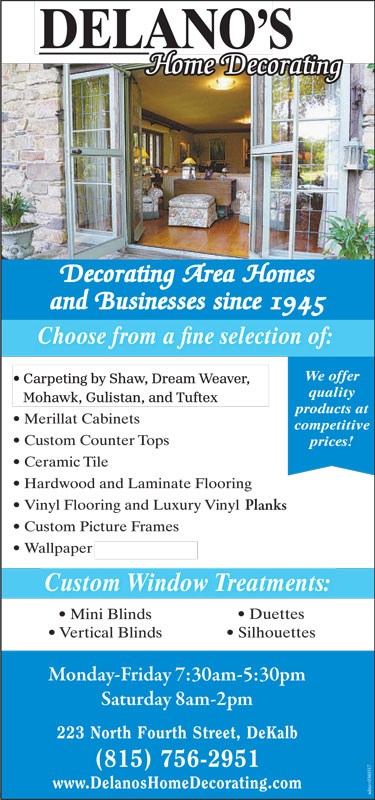 Delano's Home Decorating Ad