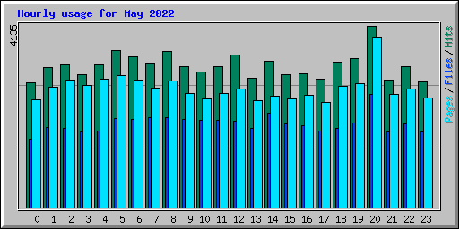 Hourly usage for May 2022