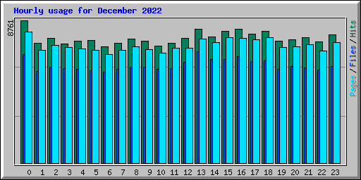 Hourly usage for December 2022