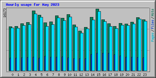 Hourly usage for May 2023